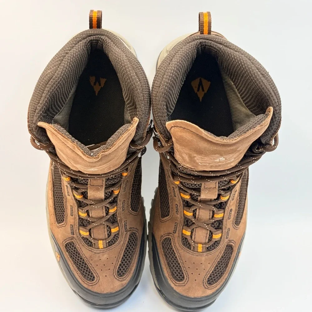 Vasque Breeze 2.0 GTX Mens 9.5M Brown Leather Gore-Tex Hiking Boots 7482 Vibram